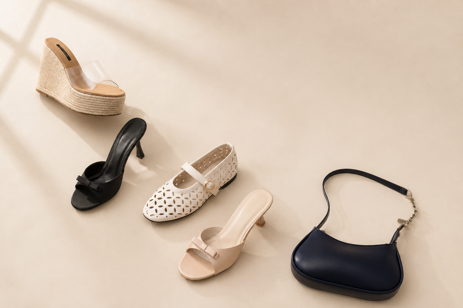 Shop landing — flat-lay