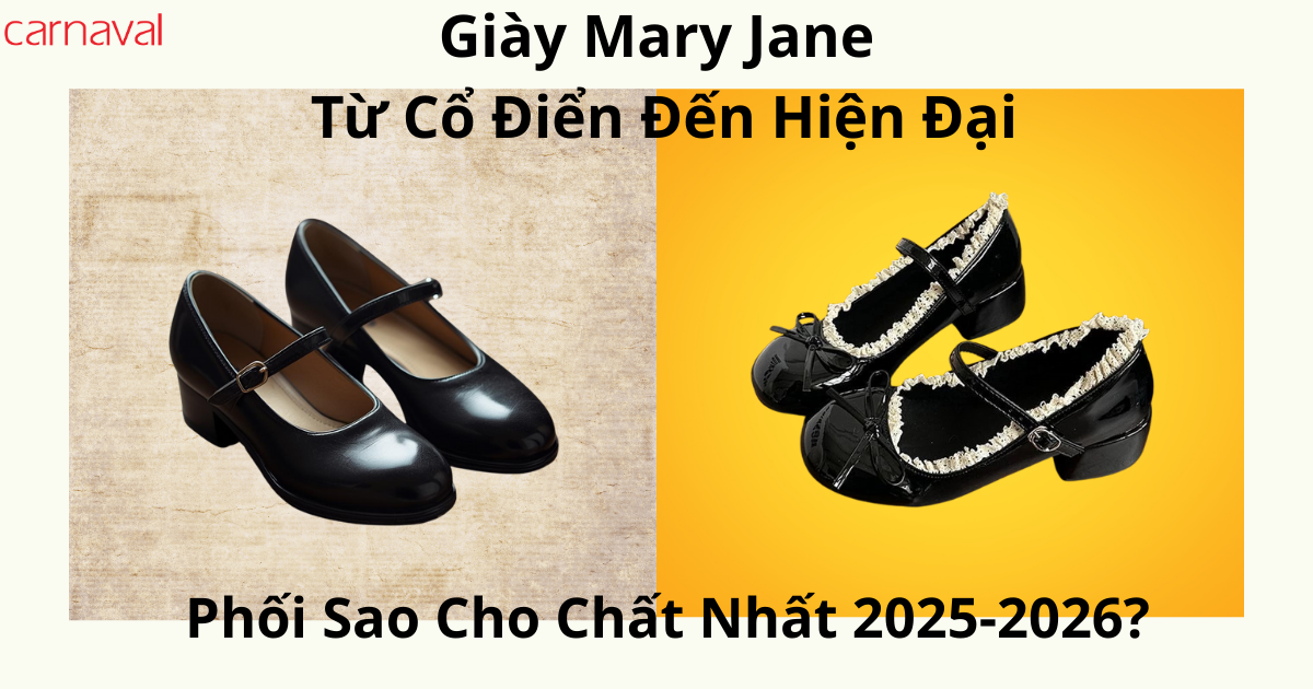 giày mary jane từ cổ điển đến hiện đại- phối sao cho chất