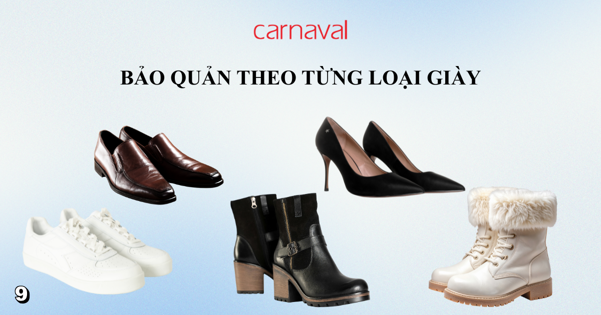 Bảo quản theo từng loại giày