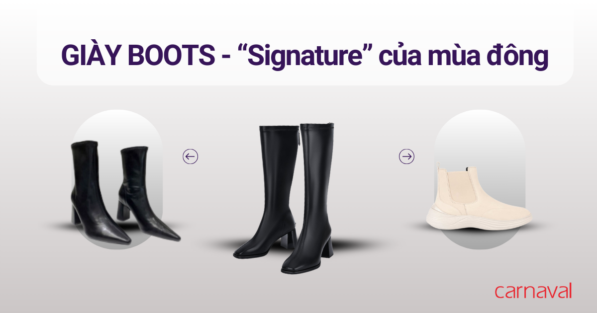 Xu hướng giày (Giày Boots - _Signature_ của mùa đông)