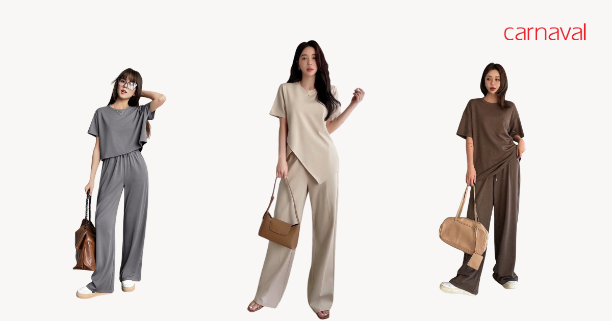 Set 5_ Cuối tuần thoải mái với áo thun và quần culottes