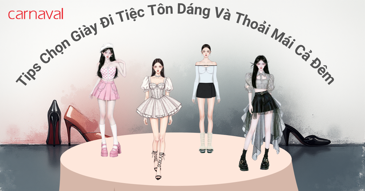 tips chọn giày đi tiệc tôn dáng và thoải mái cả đêm