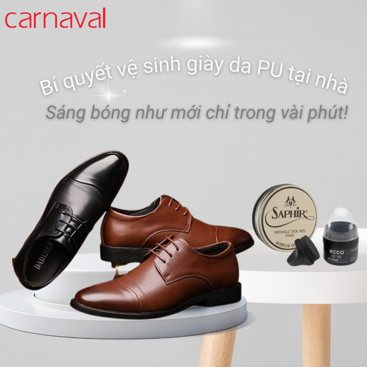Bí quyết vệ sinh giày da PU tại nhà – Sáng bóng như mới chỉ với 6 bước!