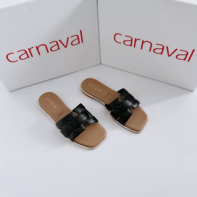 Dép Nữ Quai Ngang Carnaval Đế Bệt Êm Ái - Thoải Mái Cho Mọi Bước Đi -VS37 - ảnh 4