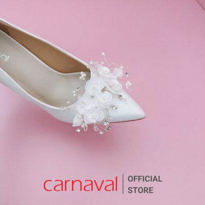Giày Cao Gót Cưới Carnaval Đính Hoa Thủ Công - Nét Thanh Lịch và Sang Trọng Dành Cho Cô Dâu - VS46 - ảnh 6