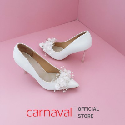 Giày Cao Gót Cưới Carnaval Đính Hoa Thủ Công - Nét Thanh Lịch và Sang Trọng Dành Cho Cô Dâu - VS46 - ảnh 2