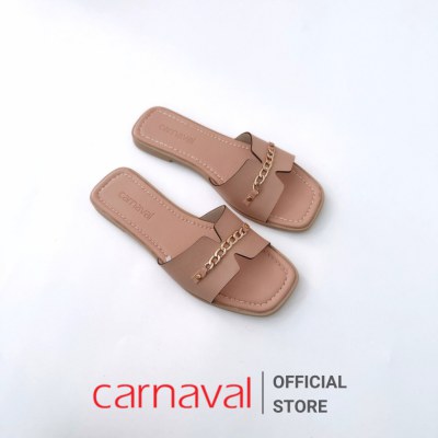 [Siêu Sale] Combo 2 Dép Nữ Đế Bệt Carnaval Quai Ngang Trang Trí Khoá Thời Trang Đơn Giản Thanh Lịch - VS48+VS49 - ảnh 6