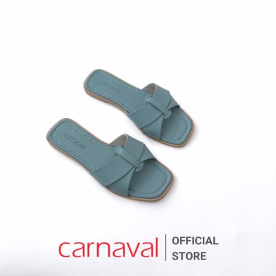 [Siêu Sale] Combo 2 Dép Nữ Đế Bệt Carnaval Quai Ngang Trang Trí Khoá Thời Trang Đơn Giản Thanh Lịch - VS48+VS49 - ảnh 2