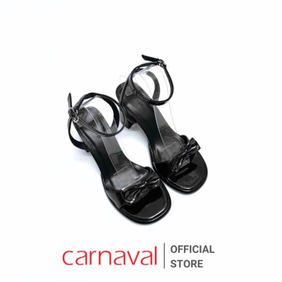 Sandal Cao Gót Nữ Quai Đính Nơ Carnaval Sang Trọng - Gót Đế Vuông 8cm Phối Đồ Cực Xinh - VS136 - ảnh 2