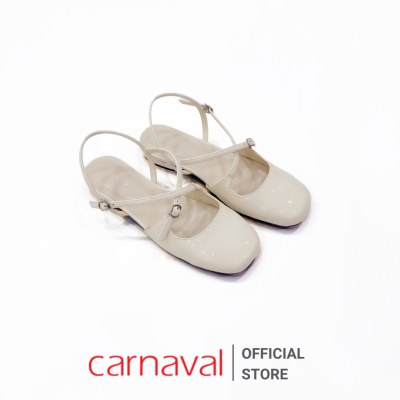 Giày Sục Nữ Quai Hậu Da Bóng Carnaval Quai Thắt Chéo Siêu Xinh, Mũi Vuông Sang Trọng - VS146 - ảnh 4