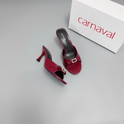Dép Cao Gót Nữ Carnaval Gót Cao 7cm - 9cm Siêu Tôn Dáng Thiết Kế Đính Nơ và Đá Pha Lê - VS114 - ảnh 7