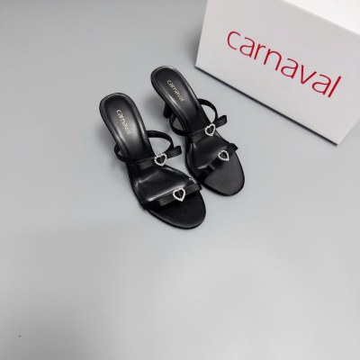 Dép Cao Gót 7cm - 9cm Carnaval Kiểu Dáng Sang Trọng, Gắn Trái Tim Lấp Lánh - VS113 - ảnh 2