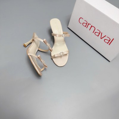 Dép Cao Gót 7cm - 9cm Carnaval Kiểu Dáng Sang Trọng, Gắn Trái Tim Lấp Lánh - VS113 - ảnh 6