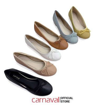 Giày búp bê nữ CARNAVAL nơ xinh thanh lịch đế bệt êm chân phong cách Hàn Quốc thời trang công sở - VS21 - ảnh 2