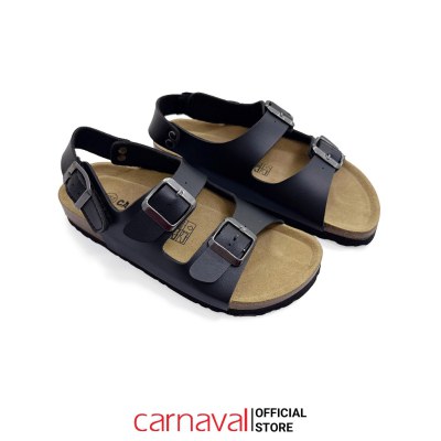 Sandal Unisex Carnaval Đế Trấu Quai Điều Chỉnh Thời Trang Phong Cách Birken Đi Học, Đi Làm - VS157 - ảnh 4