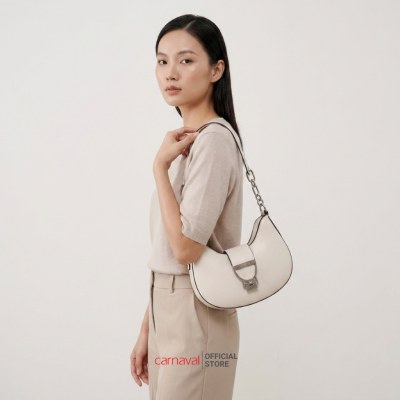 Túi Xách Nữ Carnaval Đeo Vai Bán Nguyệt Khóa Kim Loại, Shoulder Bag Thanh Lịch Cao Cấp - T02 - ảnh 6