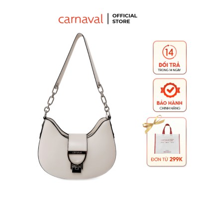 Túi Xách Nữ Carnaval Đeo Vai Bán Nguyệt Khóa Kim Loại, Shoulder Bag Thanh Lịch Cao Cấp - T02 - ảnh 1