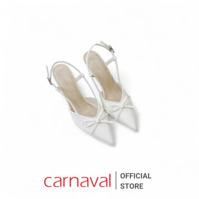 Giày Cao Gót Quai Hậu Nữ Carnaval Mũi Nhọn Da Bóng Cao 7cm Sang Trọng Đi Làm, Đi Chơi - VS181 - ảnh 7