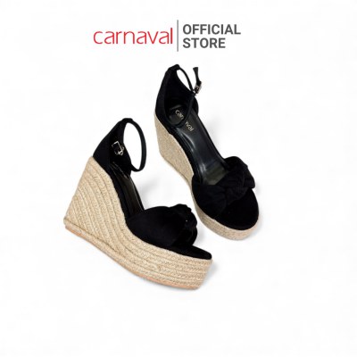 Sandal Nữ Carnaval Đế Xuồng Cao 11cm Thiết Kế Nơ Nữ Tính, Êm Chân, Đi Chơi, Đi Biển, Du Lịch - VS194 - ảnh 7