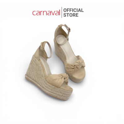Sandal Nữ Carnaval Đế Xuồng Cao 11cm Thiết Kế Nơ Nữ Tính, Êm Chân, Đi Chơi, Đi Biển, Du Lịch - VS194 - ảnh 9
