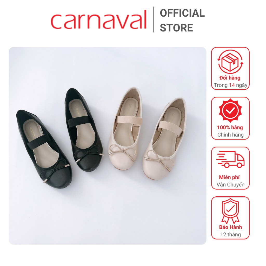 Giày Búp Bê Nữ Carnaval Phong Cách Thời Trang Siêu Dễ Thương, Thanh Lịch - VS45 — giày/túi nữ chính hãng Carnaval