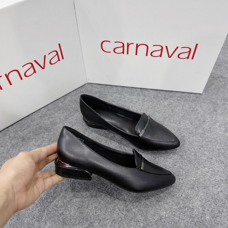 Giày cao gót mũi nhọn trang trí khóa GCOROI cao 3 cm da cao cấp siêu sang - VS65 — giày/túi nữ chính hãng Carnaval