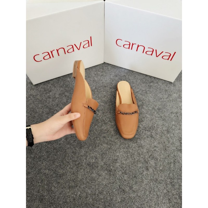 Giày sục nữ da thật cao cấp Carnaval - Phong Cách Sang Trọng, Chất Lượng Vượt Trội - VS73 — giày/túi nữ chính hãng Carnaval