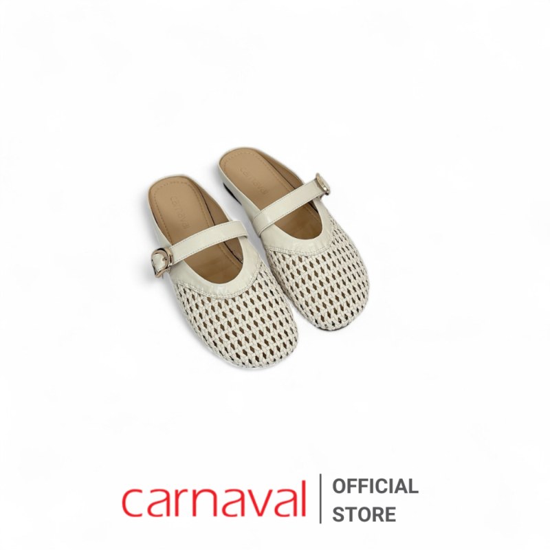Giày Sục Nữ Carnaval Quai Ngang Da Đan Lưới Thoáng Khí – Dép Sục Nữ Đi Chơi, Đi Làm - VS178 — giày/túi nữ chính hãng Carnaval