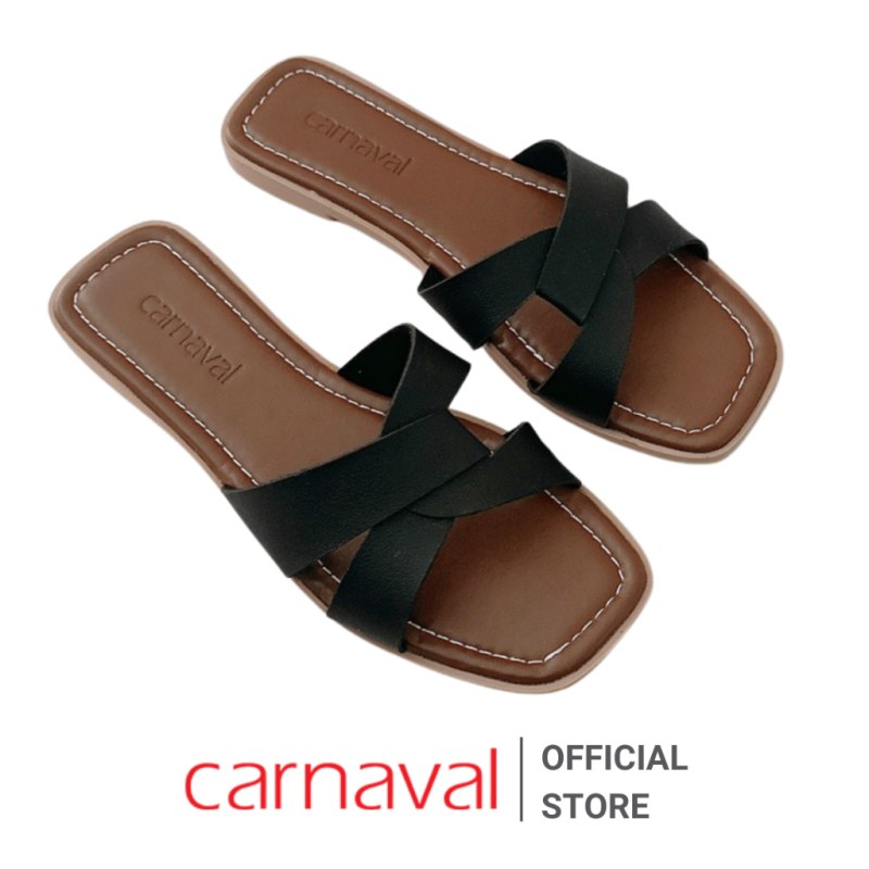 Dép Quai Chéo Nữ Đế Bệt Carnaval Kiểu Dáng Trẻ Trung Phong Cách Hàn Quốc - VS58 — giày/túi nữ chính hãng Carnaval