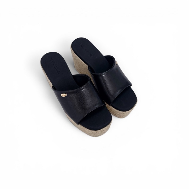 Dép Đế Xuồng Nữ Carnaval Quai Ngang, Sandal Đế Cói Cao 9cm Tôn Dáng Êm Chân - VS212 — giày/túi nữ chính hãng Carnaval