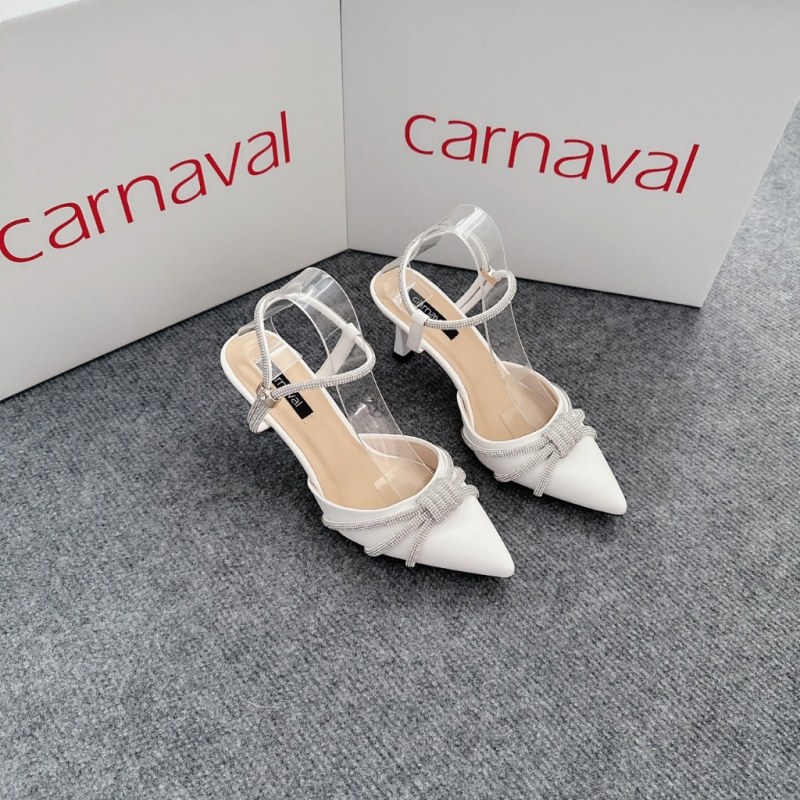 Giày cao gót mũi nhọn đính đá Carnaval sang trọng gót nhọn cao 7 phân - VS25 — giày/túi nữ chính hãng Carnaval
