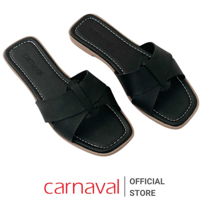 Dép Quai Ngang Nữ Đan Chéo Thời Trang Carnaval  Phong Cách Trẻ Trung, Phù Hợp Đi Làm, Dạo Phố - VS48 — giày/túi nữ chính hãng Carnaval
