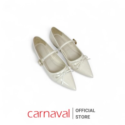 Giày Búp Bê Nữ Carnaval Mũi Nhọn Quai Ngang Da Bóng – Mary Jane Công Sở, Dự Tiệc, Đi Chơi - VS182 - ảnh 6
