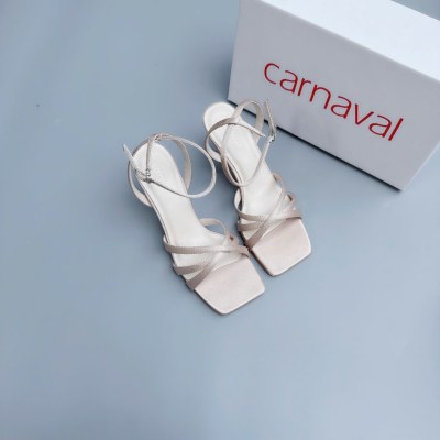 Giày Sandal Cao Gót Nữ Carnaval Quai Đan Chéo Gợi Cảm Gót Nhọn 7cm - VS125 - ảnh 4