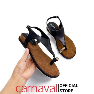 Dép Sandal Nữ Kẹp Ngón Quai Hậu Carnaval - Quai Ngang Đính Khoen Kim Loại Thời Trang - VS168 - ảnh 2