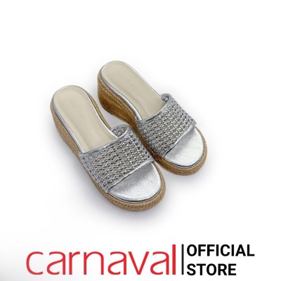 Dép Xuống Nữ Đế Cói Carnaval Cao 7cm Quai Đan Lưới Thoáng Khí, Tôn Dáng, Thời Trang - VS170 - ảnh 5