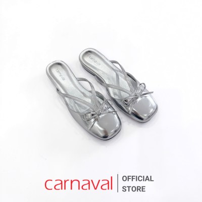 Dép Sục Nữ Đế Bệt Carnaval Da Bóng Thiết Kế Đính Nơ Sang Trọng Tiểu Thư - VS148 - ảnh 4