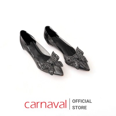 Giày Nữ Đế Bệt Mika Trong Suốt Carnaval Đính Nơ Siêu Xinh, Siêu Sang Ba Tông Màu Khác Nhau - VS102 - ảnh 10