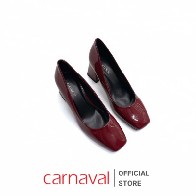 Giày Cao Gót Mũi Vuông Carnaval Sang Trọng 7 Phân Da Bóng Cao Cấp - VS67 - ảnh 12