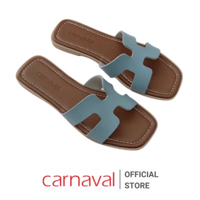 Dép Quai Ngang Chữ H Carnaval Nữ Thời Trang Đế Bệt -  Kiểu Dáng Hiện Đại, Phong Cách -VS57 - ảnh 9