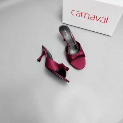 Dép Cao Gót Nữ Carnaval Gót Cao 7cm - 9cm Siêu Tôn Dáng Quai Ngang Trang Trí Nơ Siêu Xinh - VS91 - ảnh 14