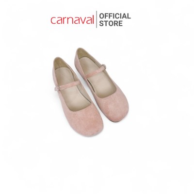 Giày Búp Bê Nữ Carnaval – Da Lộn Quai Ngang Nữ Tính, Êm Nhẹ - VS190 - ảnh 14