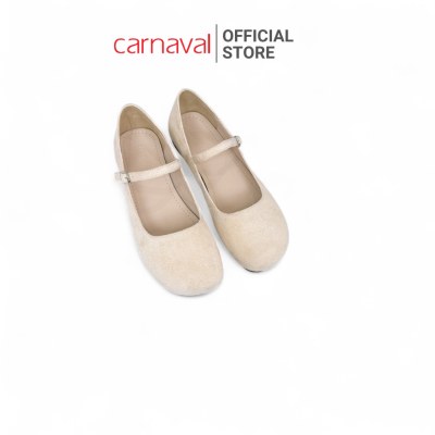 Giày Búp Bê Nữ Carnaval – Da Lộn Quai Ngang Nữ Tính, Êm Nhẹ - VS190 - ảnh 11