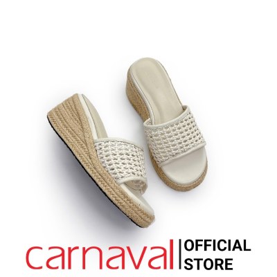 Dép Xuống Nữ Đế Cói Carnaval Cao 7cm Quai Đan Lưới Thoáng Khí, Tôn Dáng, Thời Trang - VS170 - ảnh 3