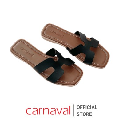 Dép Quai Ngang Chữ H Carnaval Nữ Thời Trang Đế Bệt -  Kiểu Dáng Hiện Đại, Phong Cách -VS57 - ảnh 3