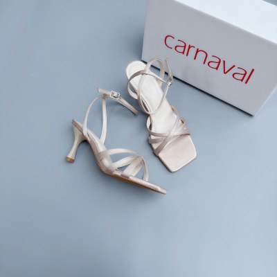 Giày Sandal Cao Gót Nữ Carnaval Quai Đan Chéo Gợi Cảm Gót Nhọn 7cm - VS125 - ảnh 5