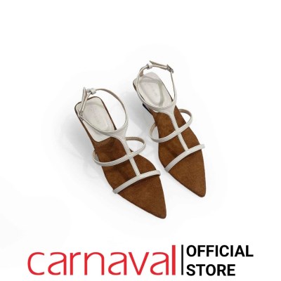 Giày Sandal Nữ Mũi Nhọn Carnaval Gót Khuyết Thời Trang Cao 5cm Quai Mảnh Cá Tính - VS172 - ảnh 11