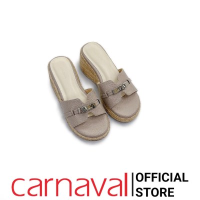 Dép Xuồng Đế Cói Carnaval Cao 7cm Quai Ngang Kèm Phụ Kiện Thời Trang Phong Cách Hàn Quốc - VS169 - ảnh 7