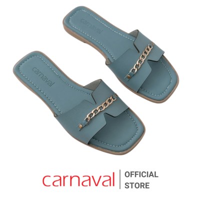 Dép Nữ Quai Ngang Gắn Xích Carnaval Thời Trang Trẻ Trung Phong Cách Hiện Đại -VS49 - ảnh 9