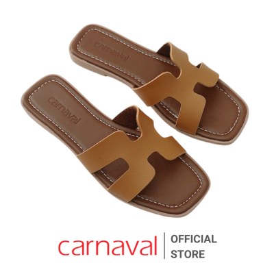 Dép Quai Ngang Chữ H Carnaval Nữ Thời Trang Đế Bệt -  Kiểu Dáng Hiện Đại, Phong Cách -VS57 - ảnh 7
